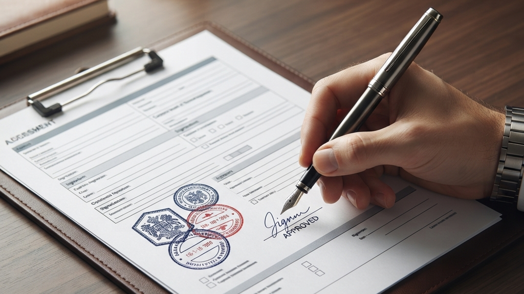 Community fireworks show planning paperwork including permits and legal approval documents 